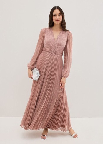 Phase Eight Harper Pale Dress Pink Australia | MJ4635287